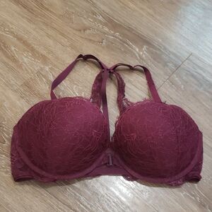 (38D) Victoria's Secret Very Sexy Push Up Lace Padded Bra Underwire Racerback